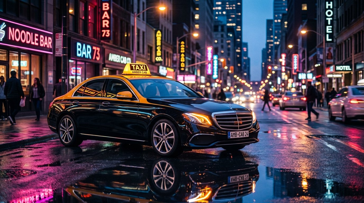 Tej Taxi Premium Fleet Waiting On Road